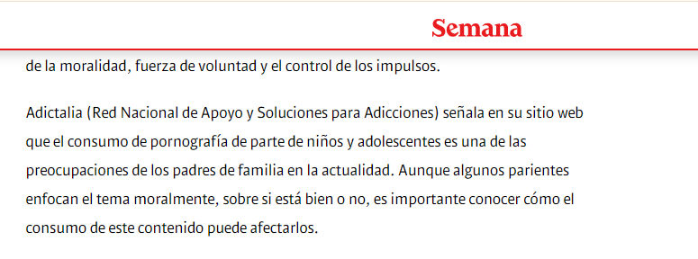 Mención en Semana a Adictalia