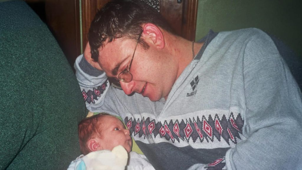 foto de david y su hija