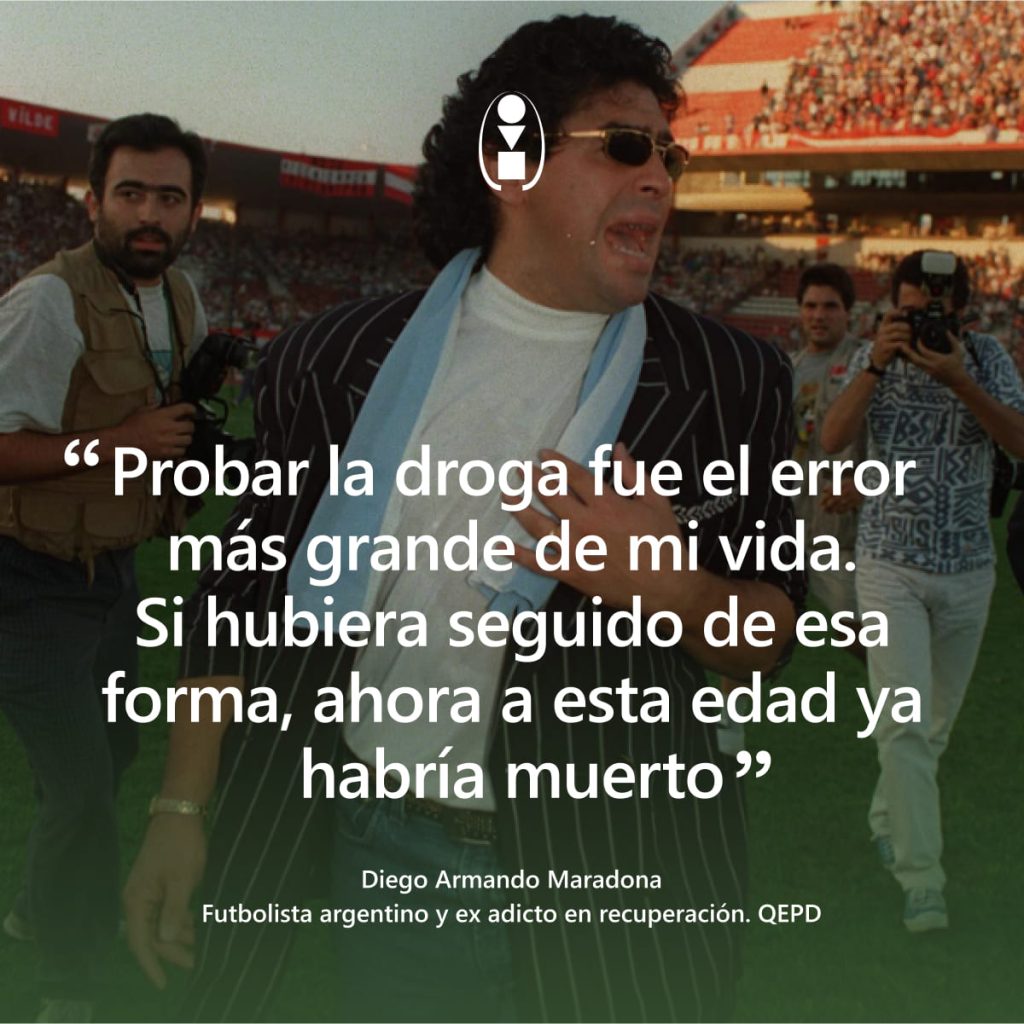 frase Diego Maradona adicción