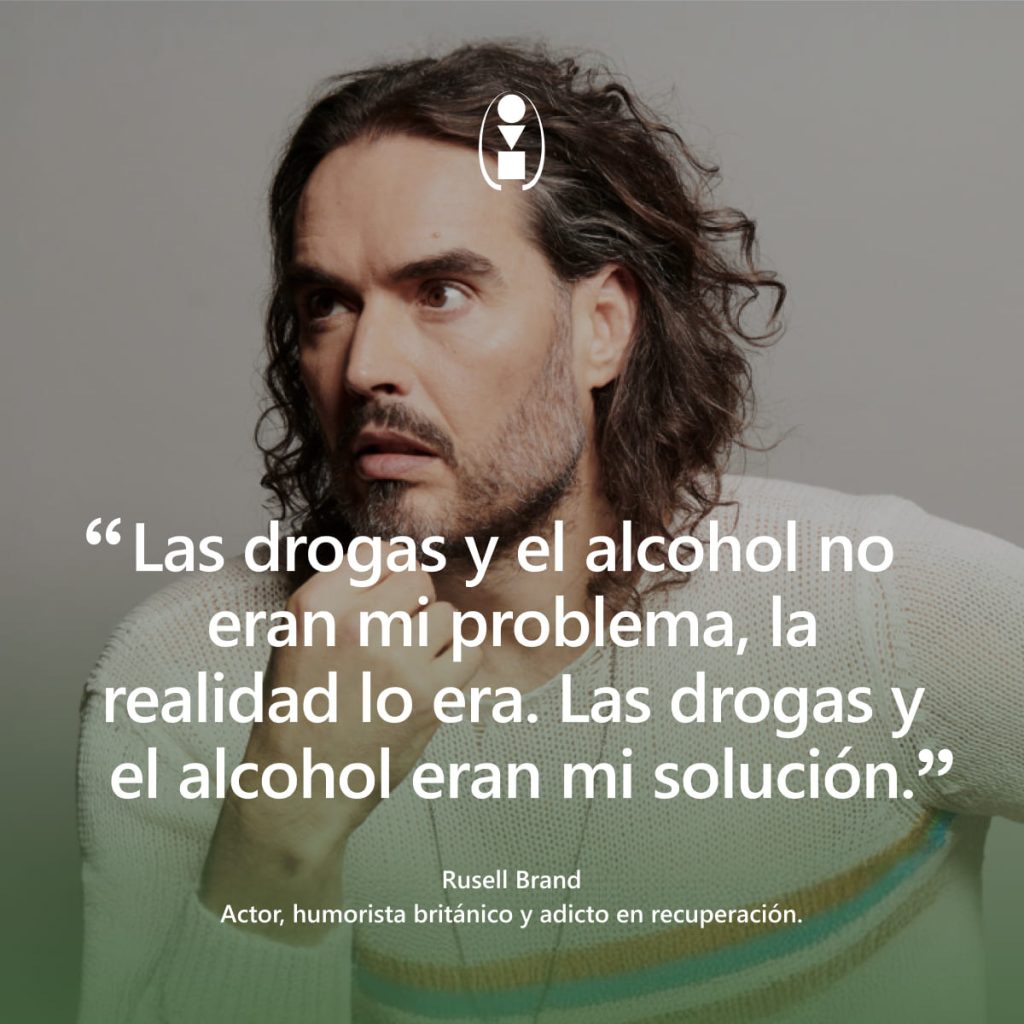 frase Rusell Brand adicción