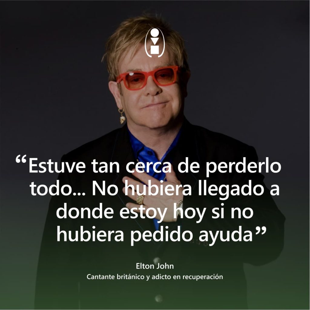 frase Elton John adicción