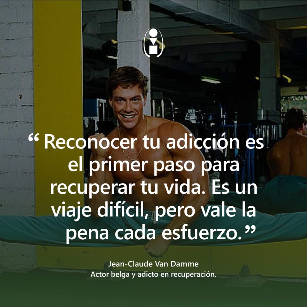 frase Jean-Claude Van Damme adicción