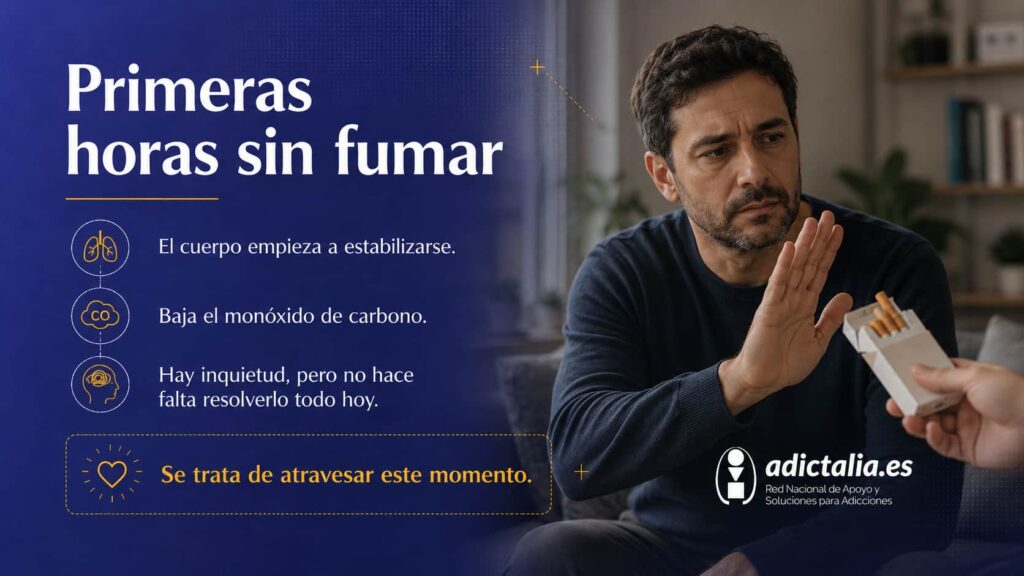 Primeras horas sin fumar